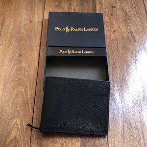 Polo Ralph Lauren Men’s black wallet. New in box